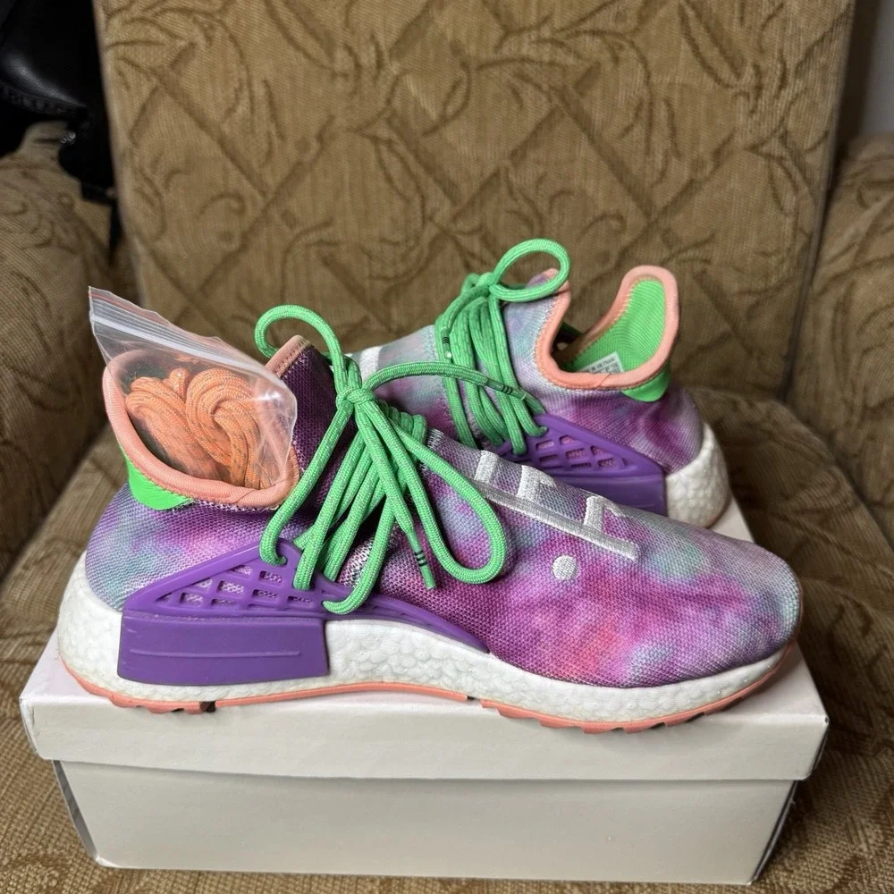 Pharrell x Adidas NMD Human Race Trail Holi Festival Size‎ 8 Excellent W/Box!
